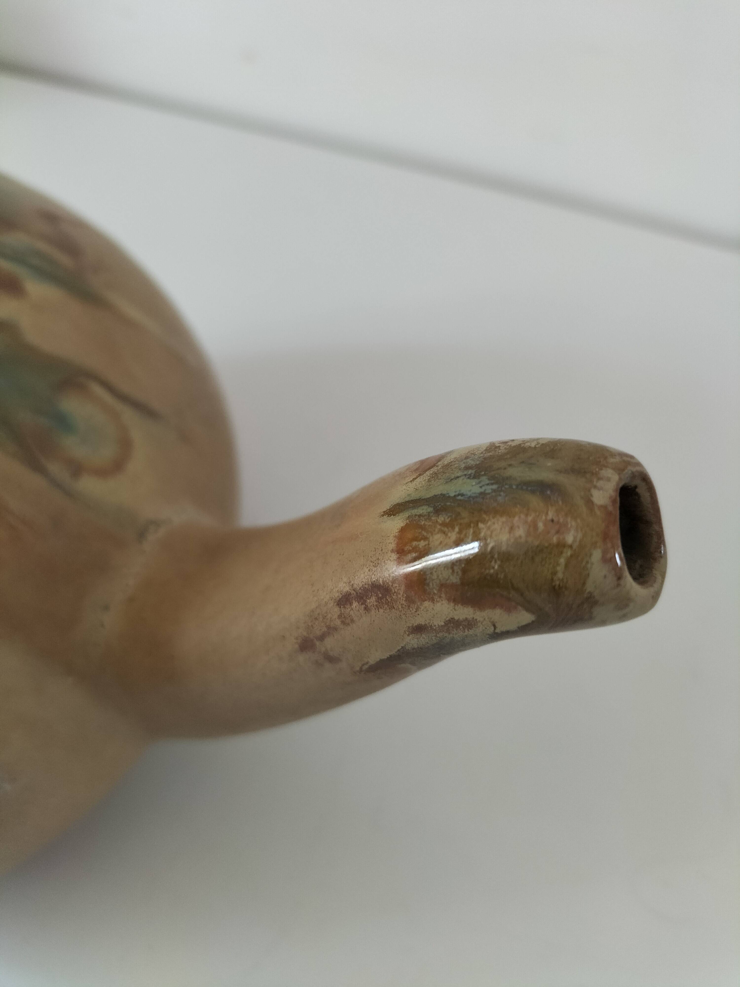 Grandet teapot in flamed stoneware Pierrefonds – Heraldic Faience