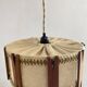 Abat jour scandinave à suspendre en bois et jute