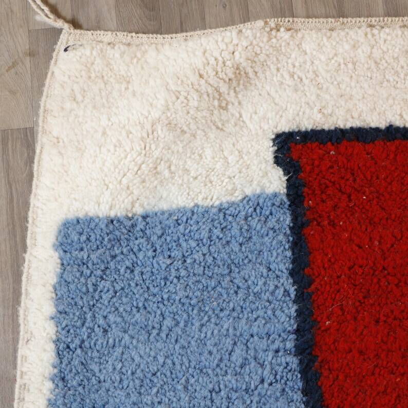 Tapis beni ouraine tissè main traditionnelle taille 150 x 250 cm
