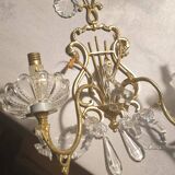 1 Applique prisme de cristal  2 feux