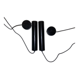 Pair of suspensions black metal design