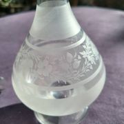 19th century muslin glass carafe