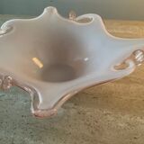 Vintage pink glass paste cup
