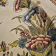 Large antique plate in Gien earthenware with Cornucopia pattern Ø 28 cm