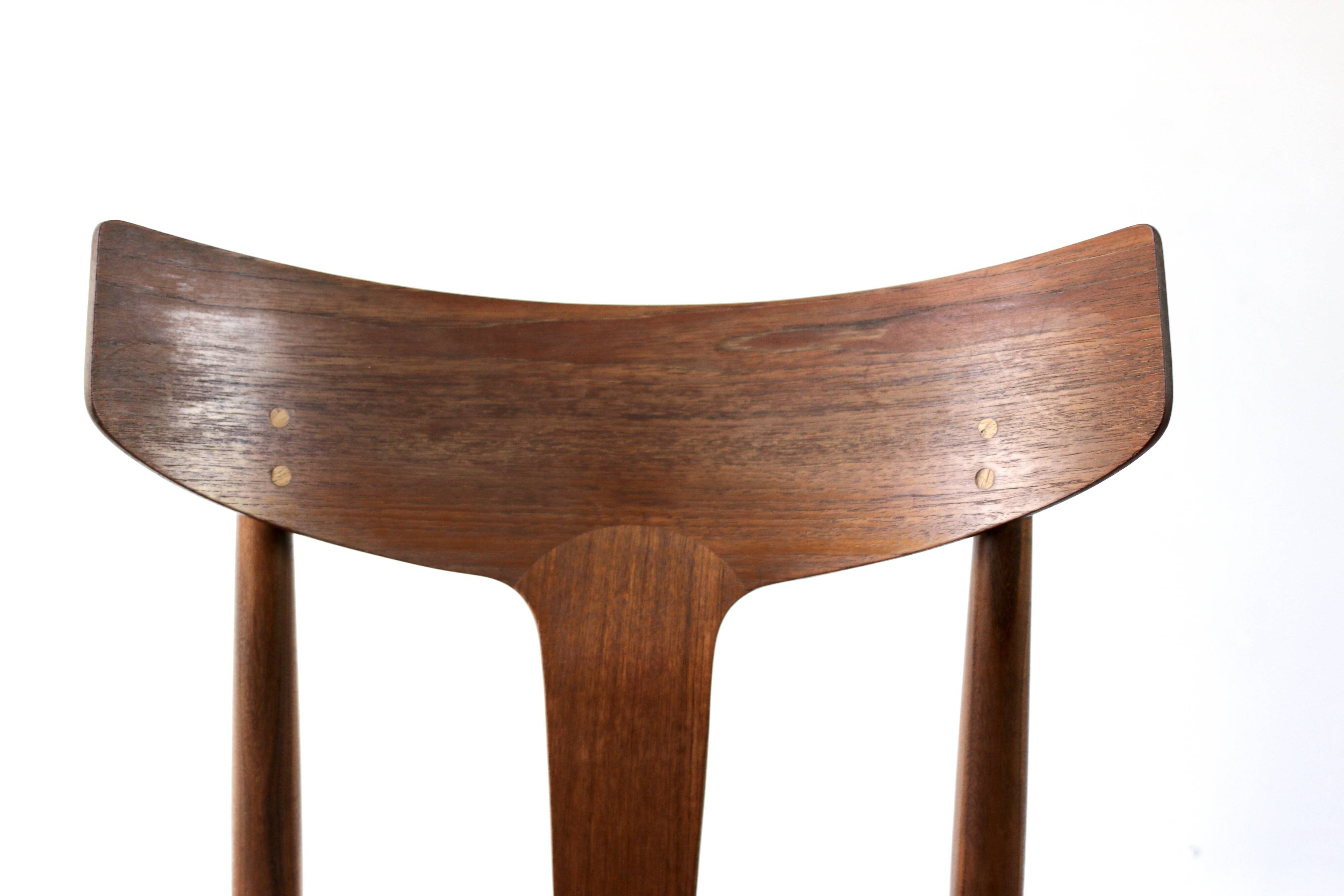 Set of 6 vintage Scandinavian teak chairs by Samcom, 1960