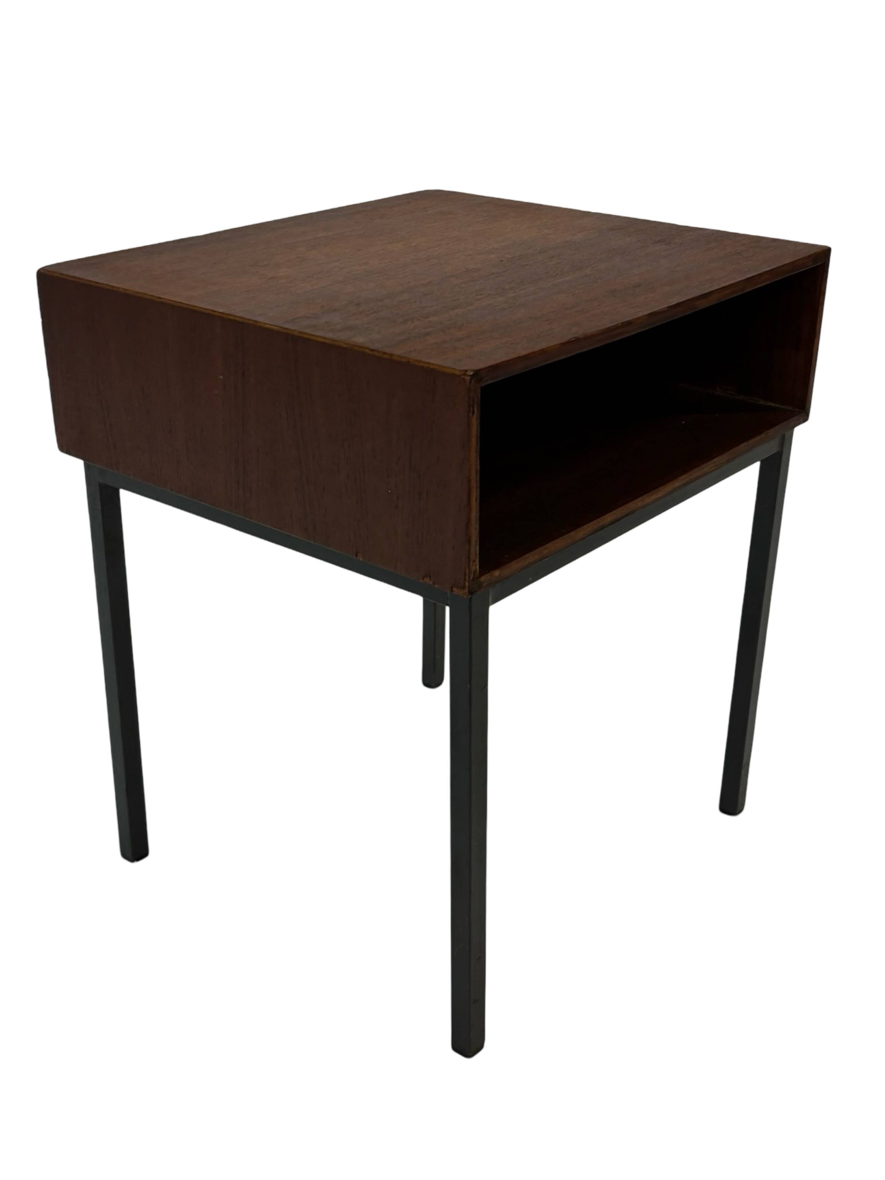 Vintage Pastoe bedside table side table 1960s teak veneer