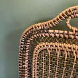 Vintage rattan chair house drucker