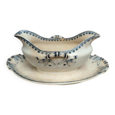 Sauceboat Terre de fer Sarreguemines Digoin model Alger