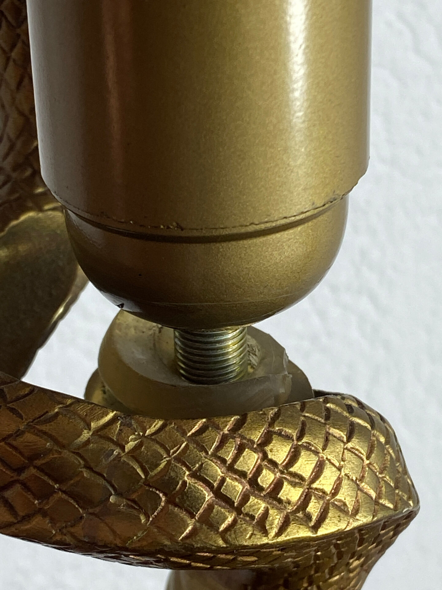 Lampe cobra en bronze 