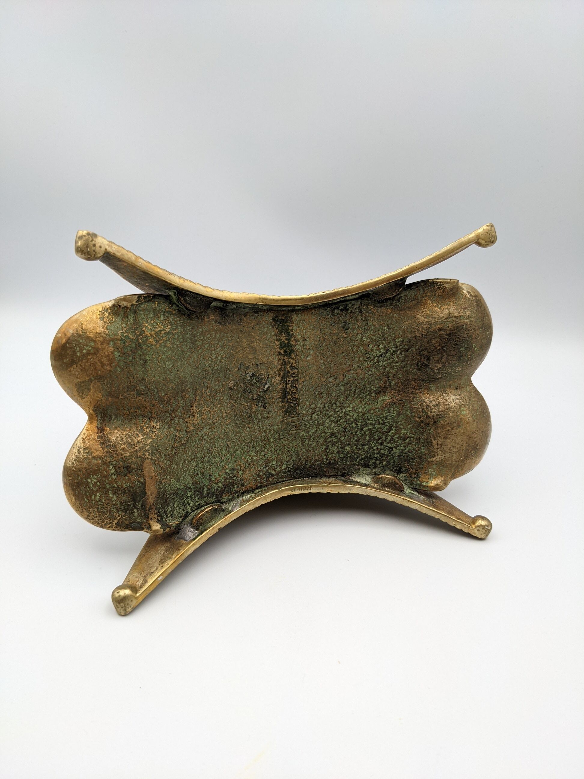 Max Le Verrier bronze pipe holder holder