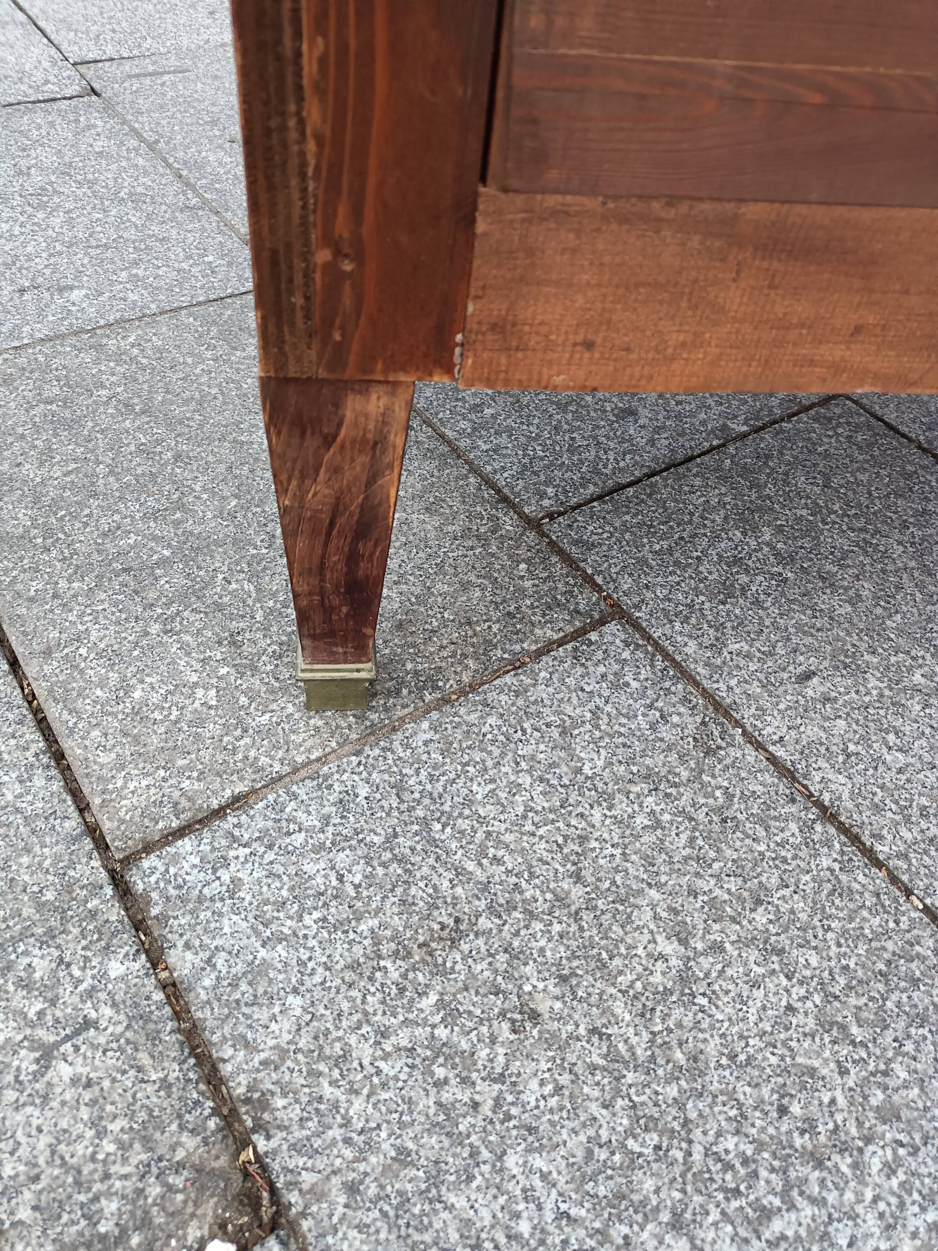 Old Louis XVI style chest of drawers in marquetry