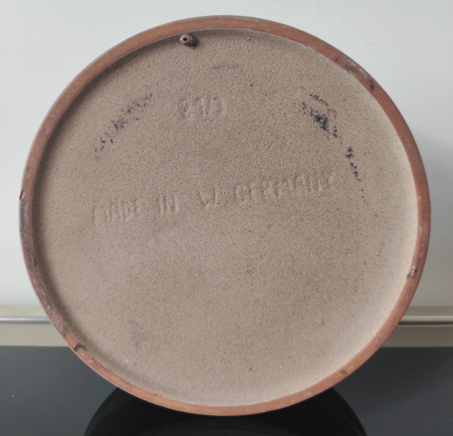 Plat en céramique émaillée, 70's