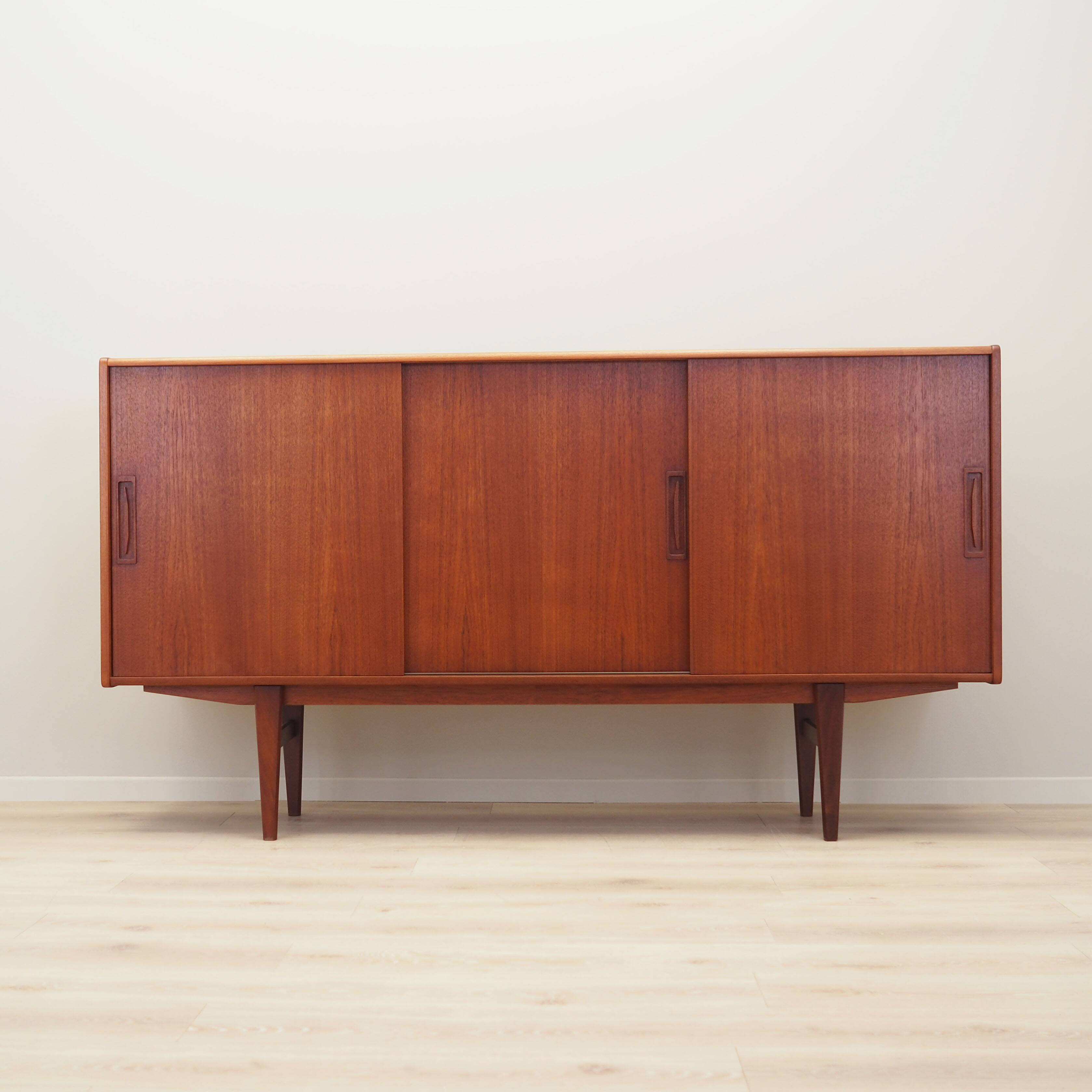 Teak highboard, Danish design, 1960s, production: Denmark