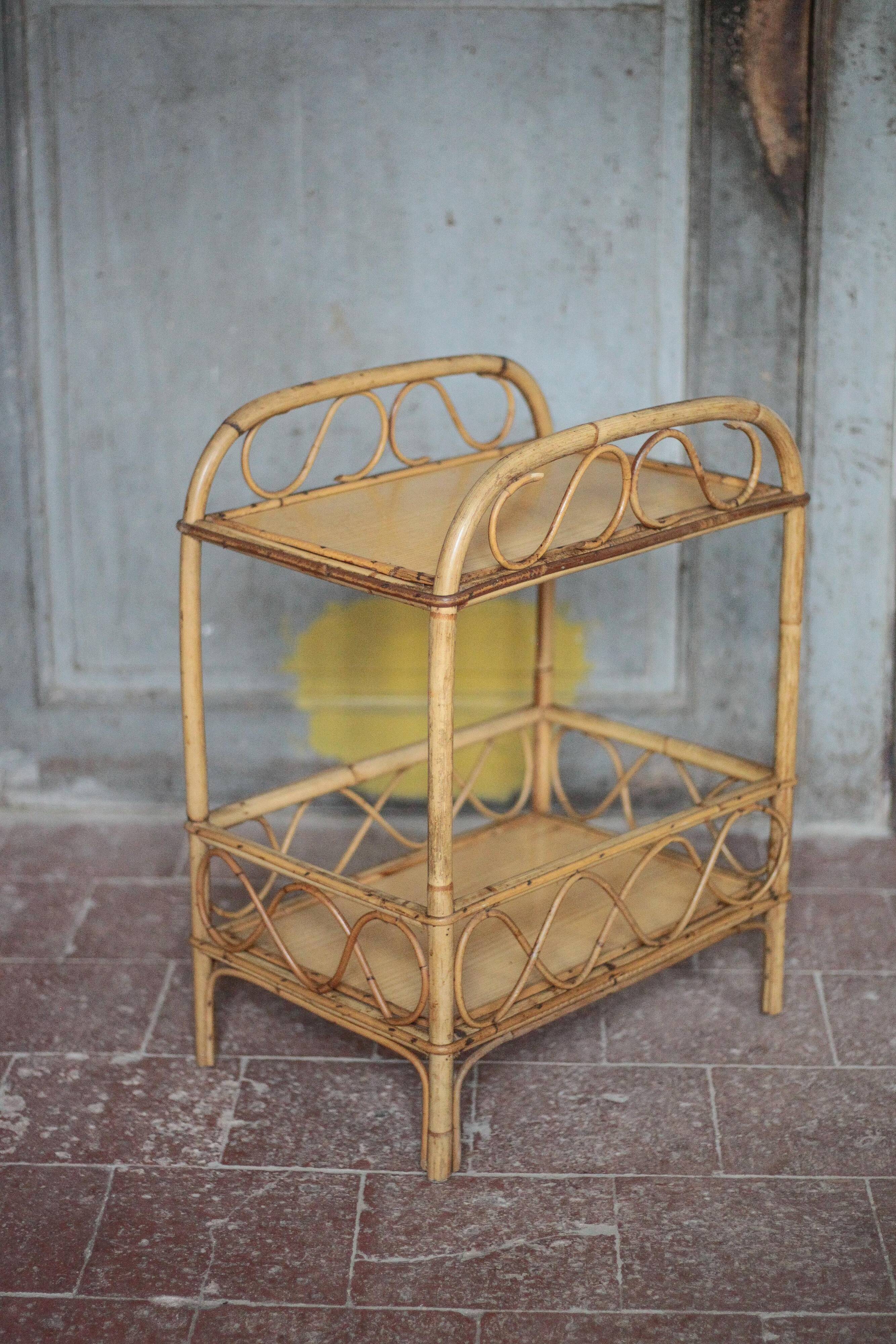 Porte-revue rotin, porte-revue osier, rangement magazines