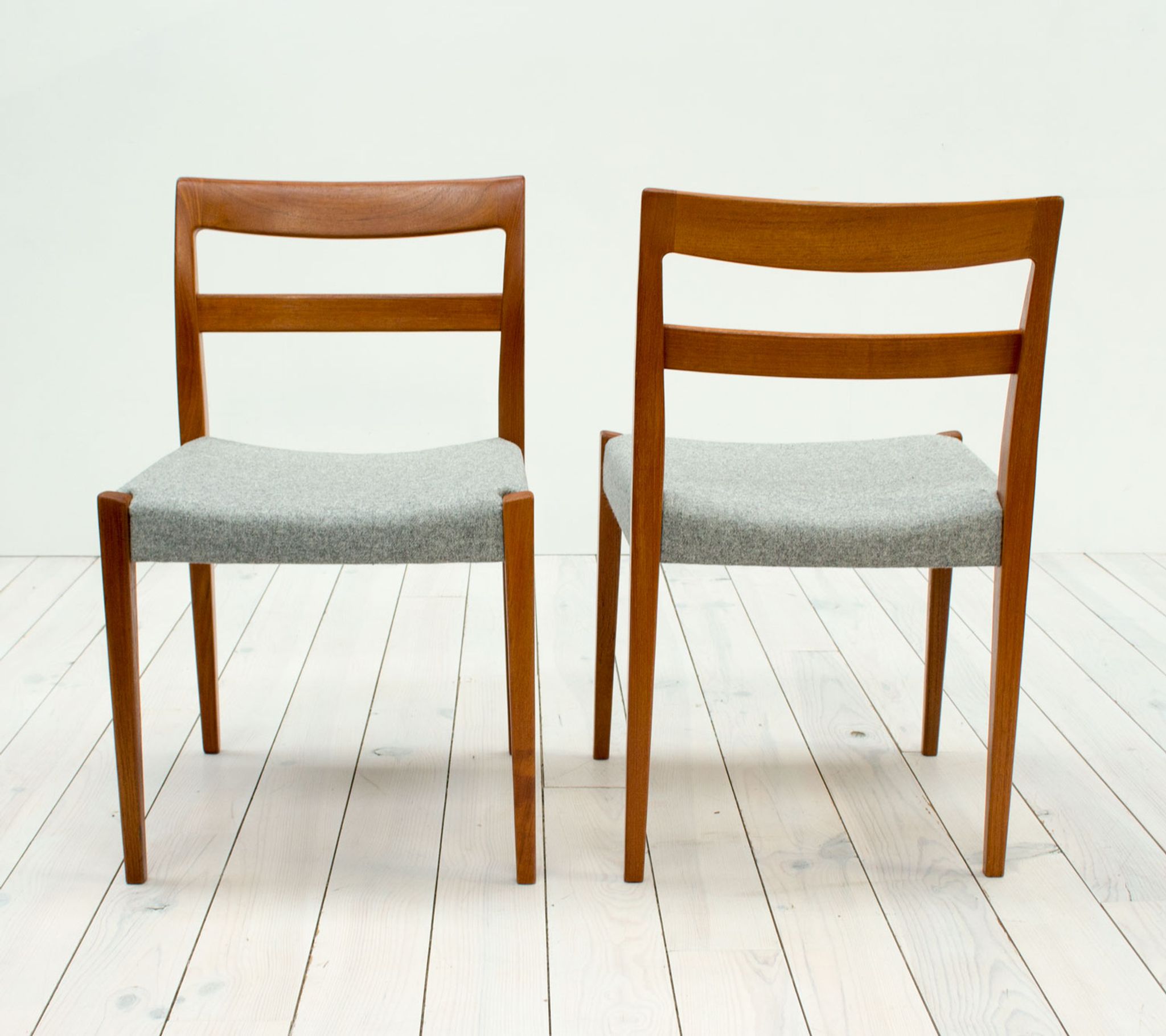1960s Swedish garmi teak dining chairs by Nils Jonsson for Troeds, set of 6