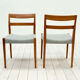 Ensemble de 6 chaises en teck garni par Nils Jonsson pour le fabricant suédois Hugo Troeds