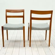 1960s Swedish garmi teak dining chairs by Nils Jonsson for Troeds, set of 6