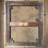 Painting by Jules Merle1939 "The roofs of snowy Paris" Notre Dame des Champs