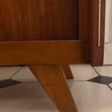 Vintage shoe cabinet with splayed legs