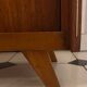 Vintage shoe cabinet with splayed legs
