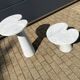 2x Eros Side table Angelo Mangiarotti Carrara marmer Nieuwstaat!