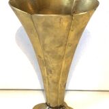 Brass vase with foot