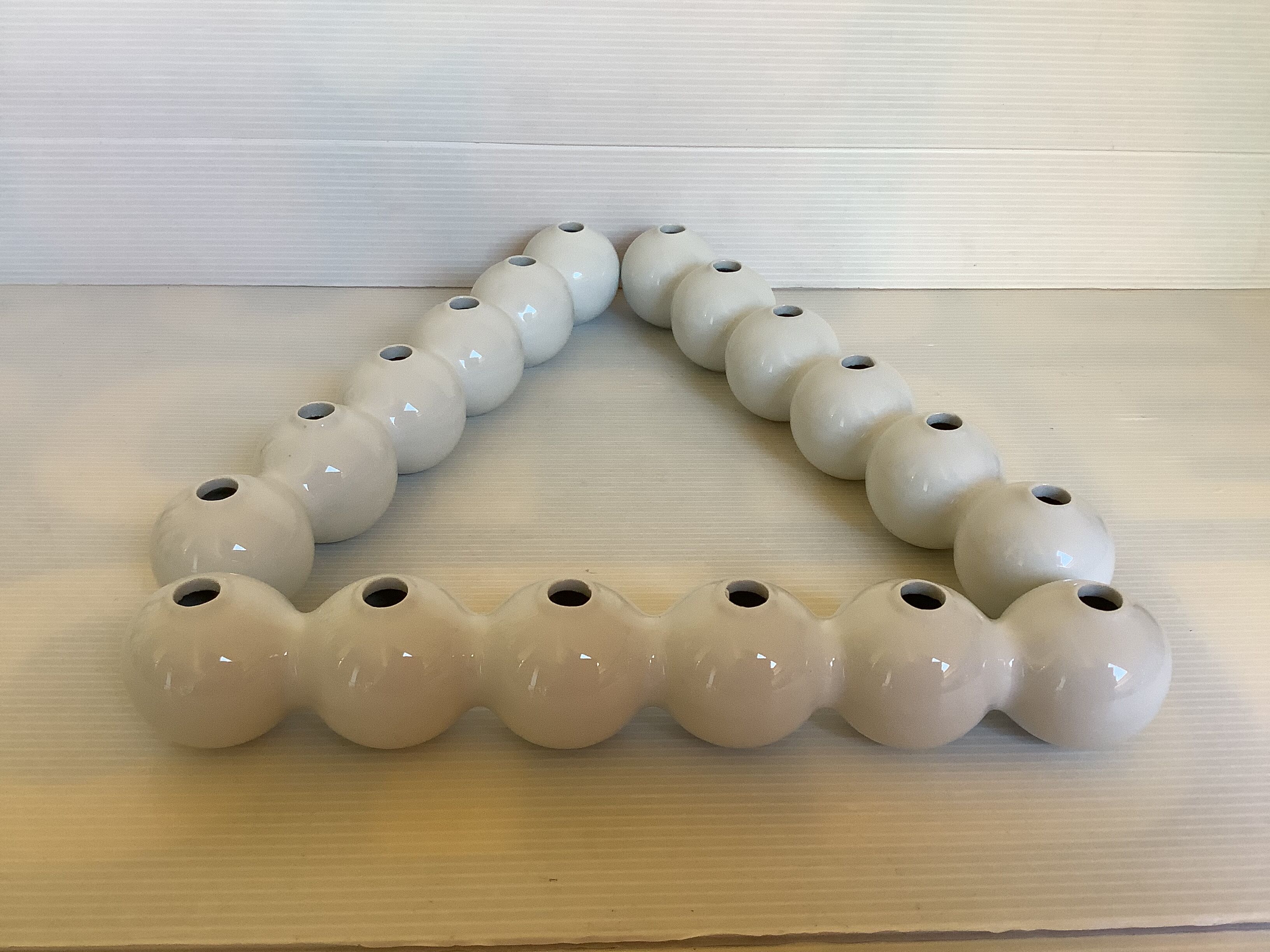 Three flower spikes caterpillar design René Barba Serax