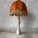 1970s alabaster column lamp