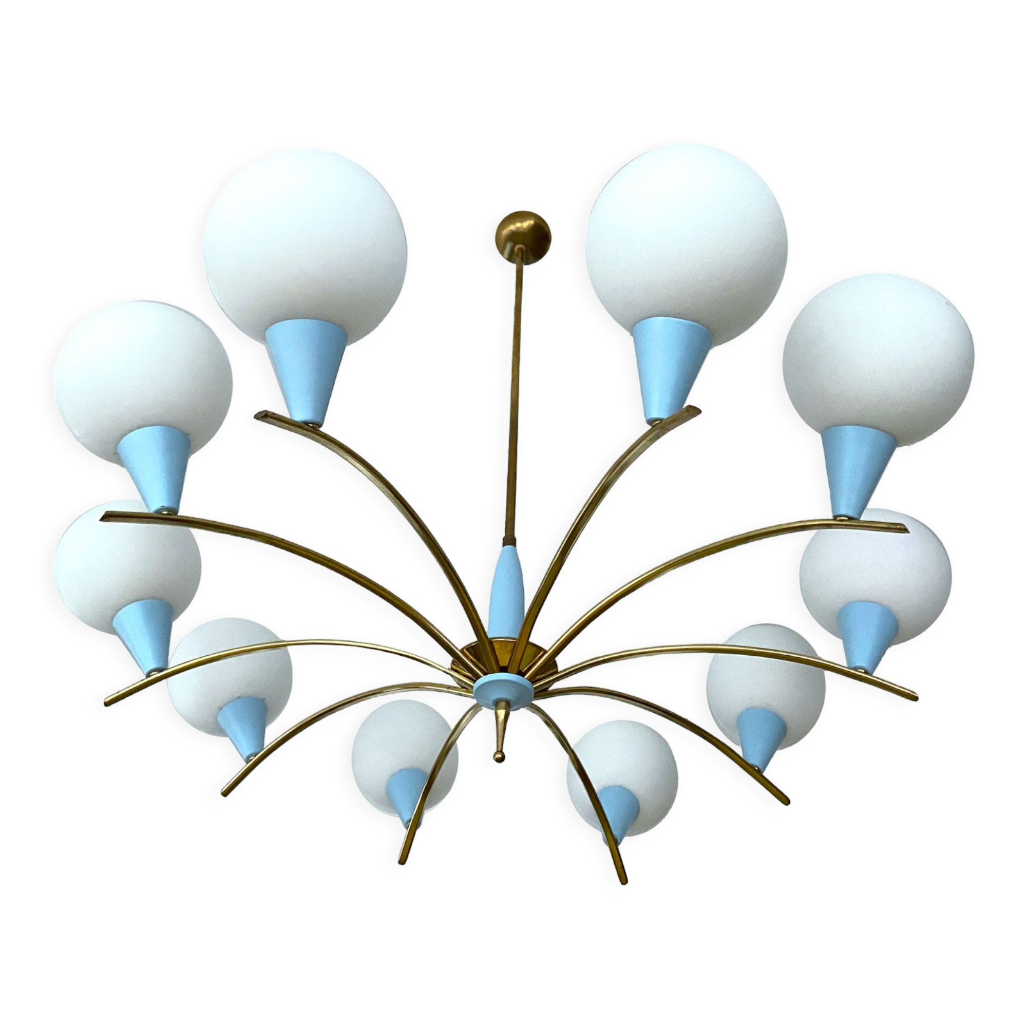 Vintage chandelier italy, 50s