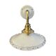 Vintage wall lamp in white opaline electrified to nine
