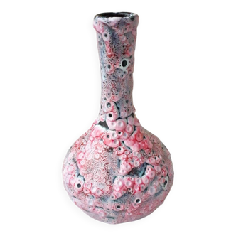 Fat lava pink vase