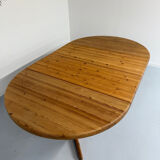 Antique solid pine table, Scandinavian design Rainer Daumiller, 70s