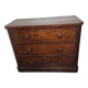 Commode style anglais en acajou avec 3 tiroirs