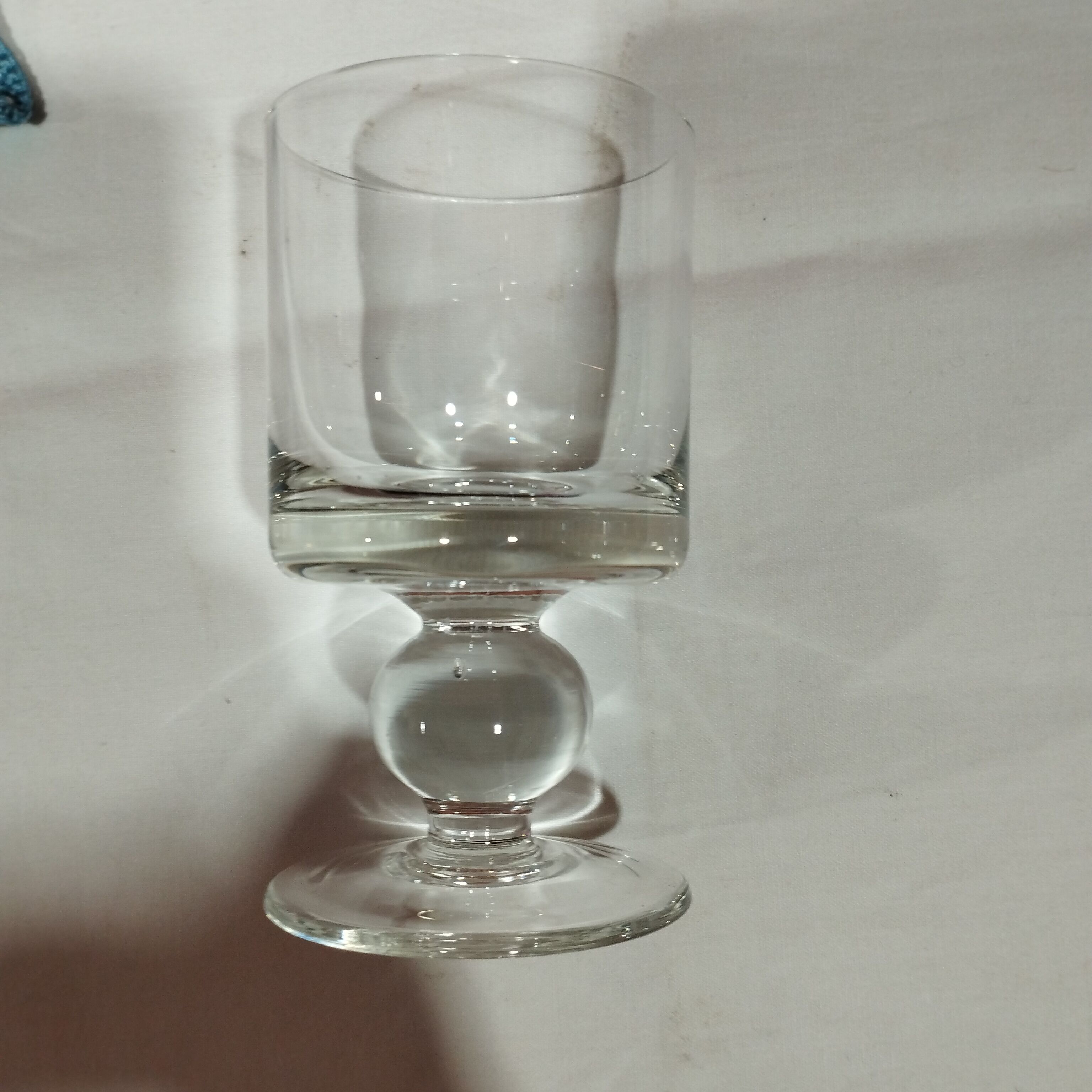 Set of 6 stemmed glasses from the 70s