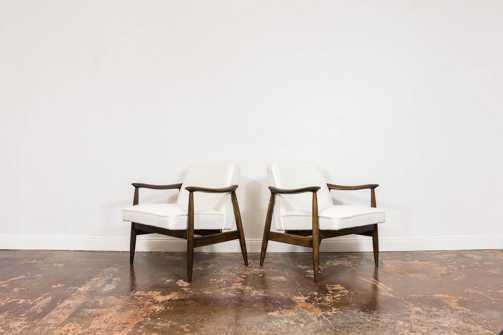 Pair of GFM 87 Armchairs Juliusz Kędziorek for Gościcińskie Furniture Fabryki, 1960s