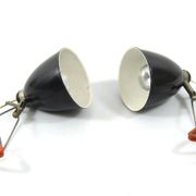Set of two HALA clamp lamps from the 1950s, Dutch design.