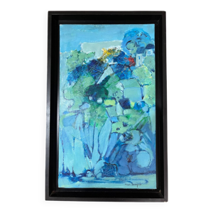 Tableau : huile sur toile - contemporaine