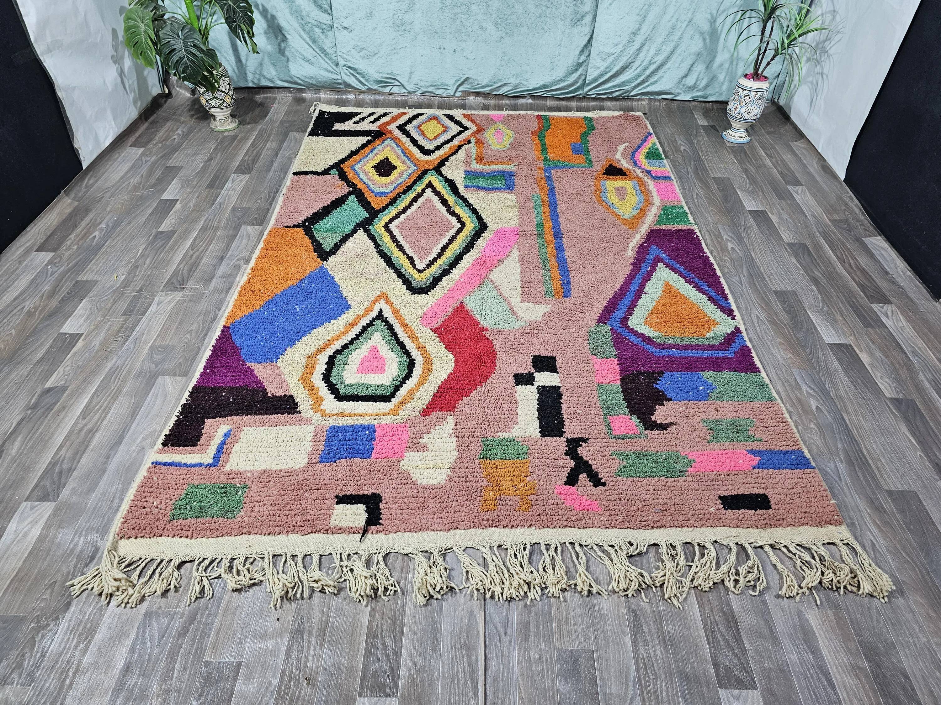 Large Berber wool rug 2.5x1.5 m