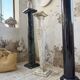 Set of 4 marble columns or pedestals.