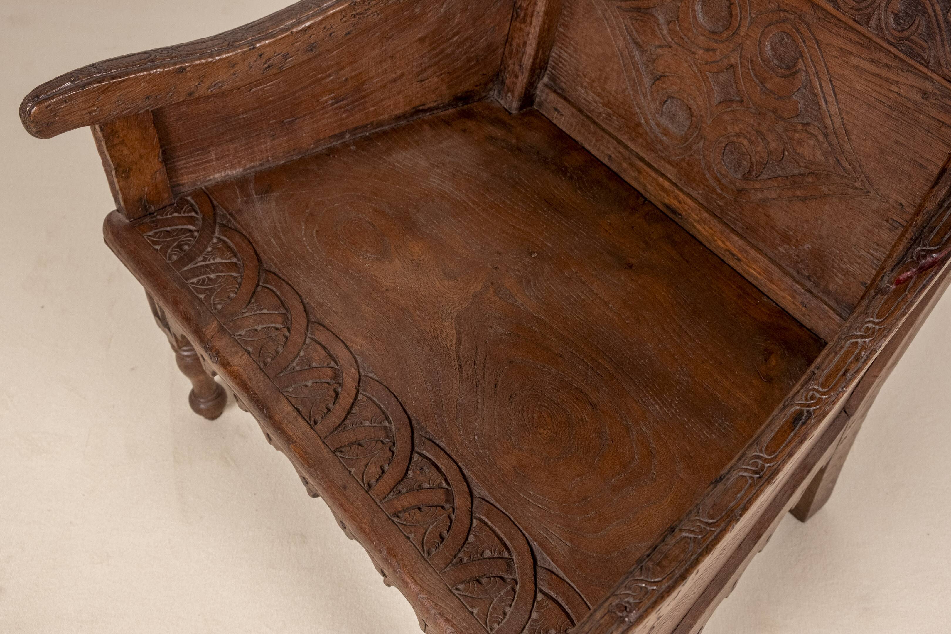 Early 19th Century Oak Wainscot Chair