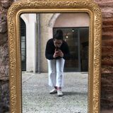 Golden mirror 103x74cm