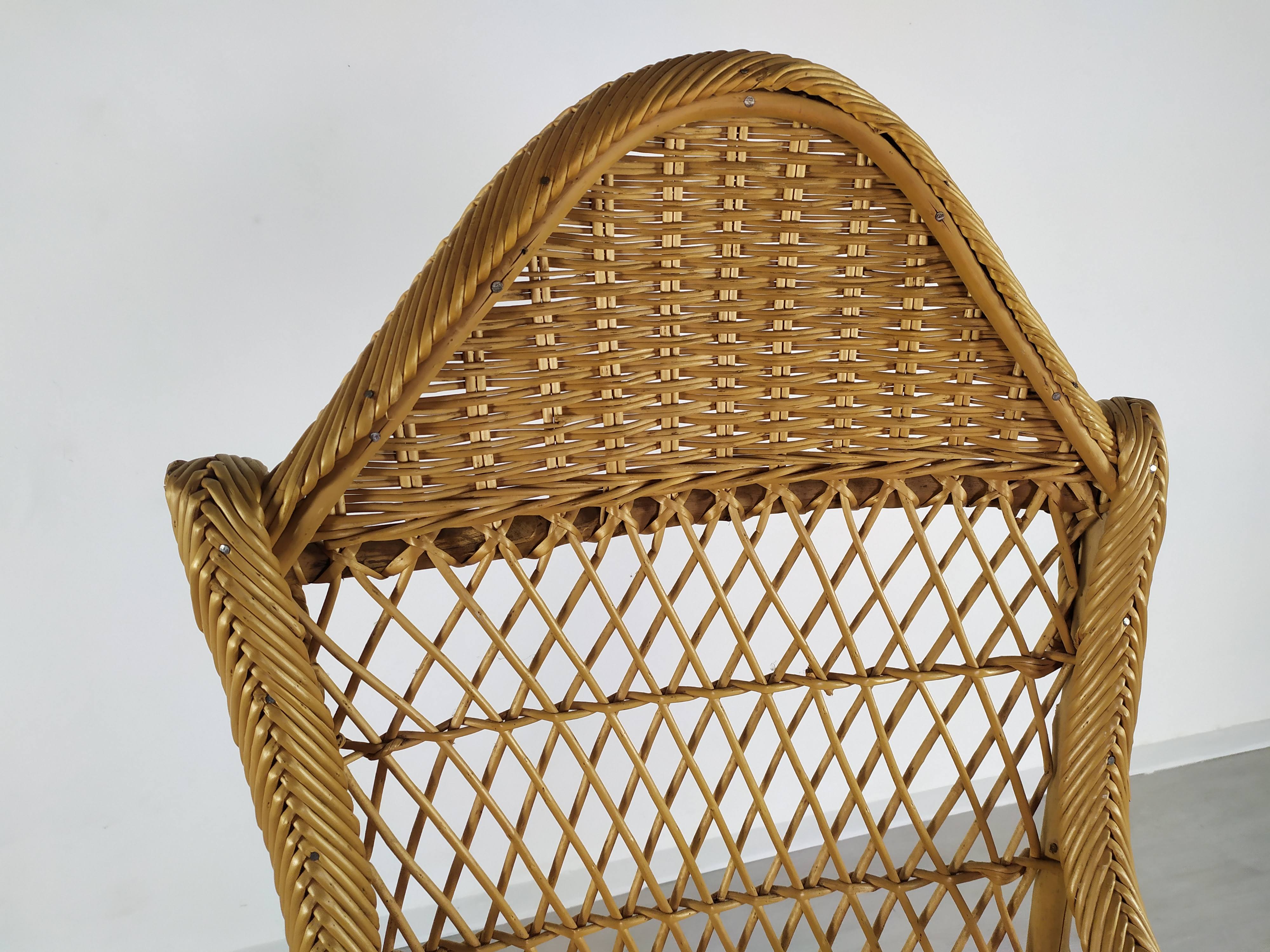 Rattan armchair