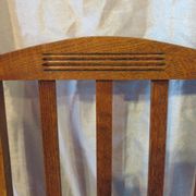 set of 5 oak dining room chairs
