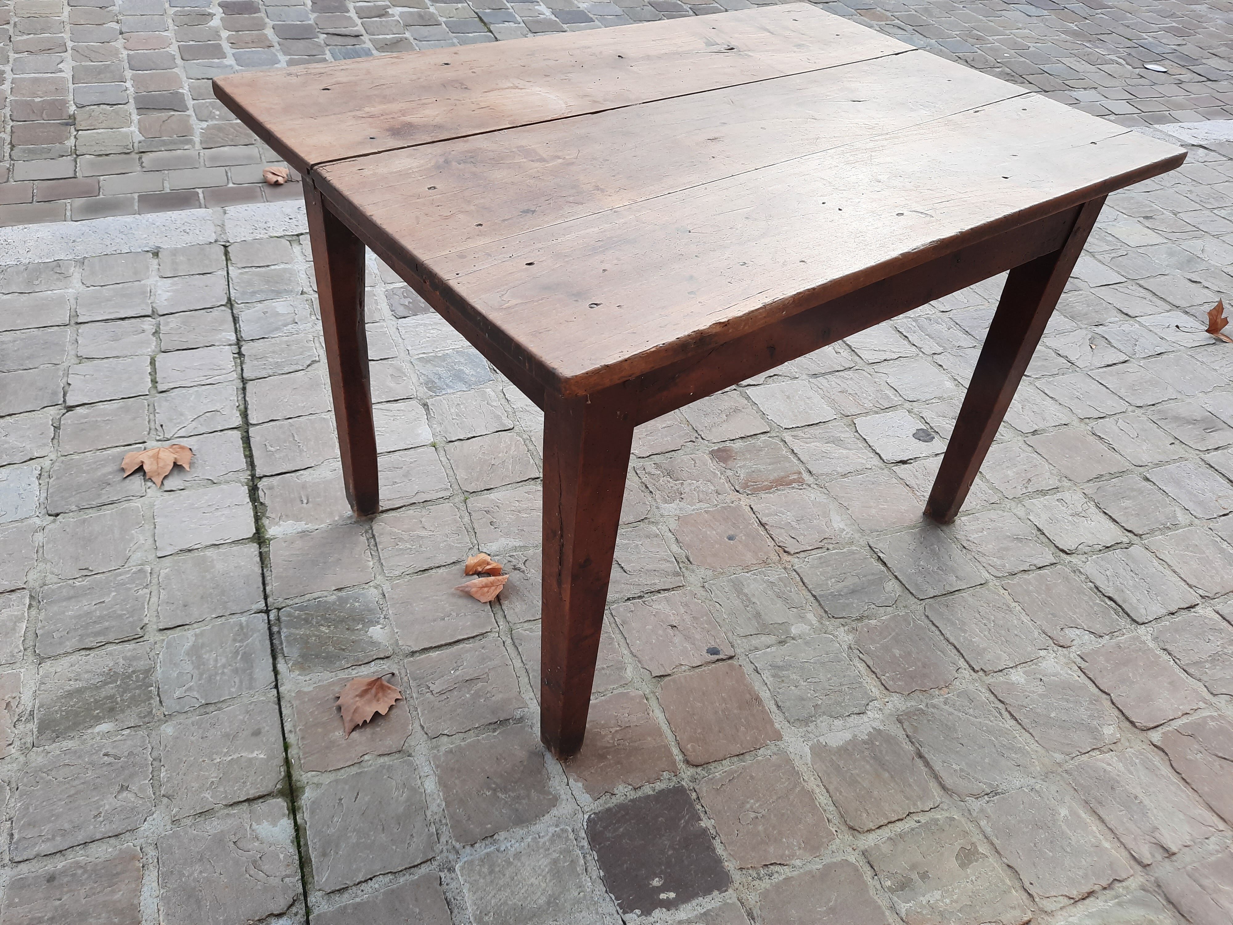 Vintage old farm table