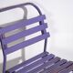 Antique purple patio chairs (c.1920). Set of 2 pieces