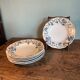 Lot de six assiettes creuses Regout modèle Ortus