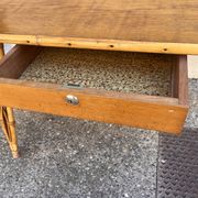 bureau rotin pieds tour Eiffel vintage 1960