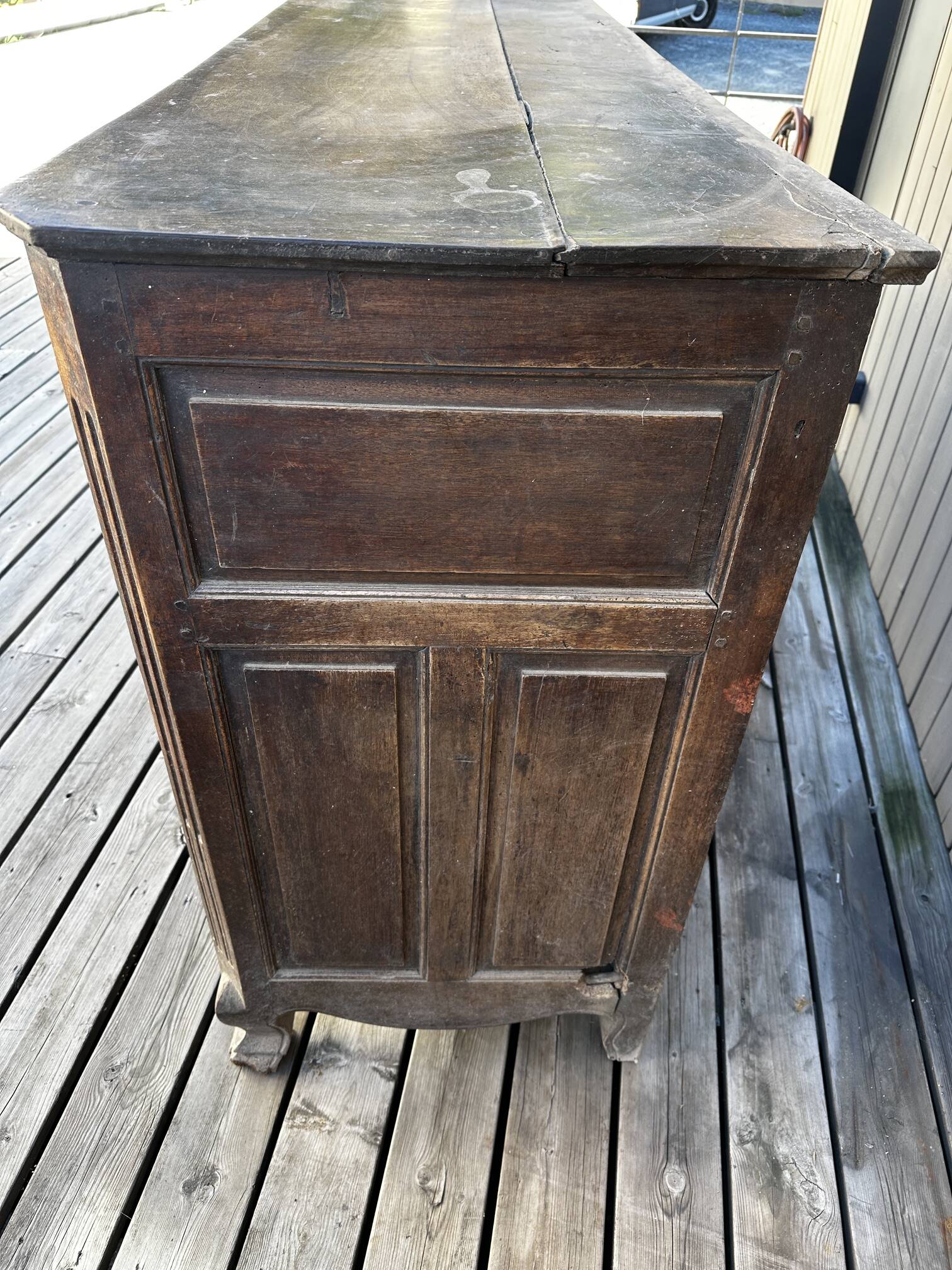 Eighteenth-century walnut enfilade