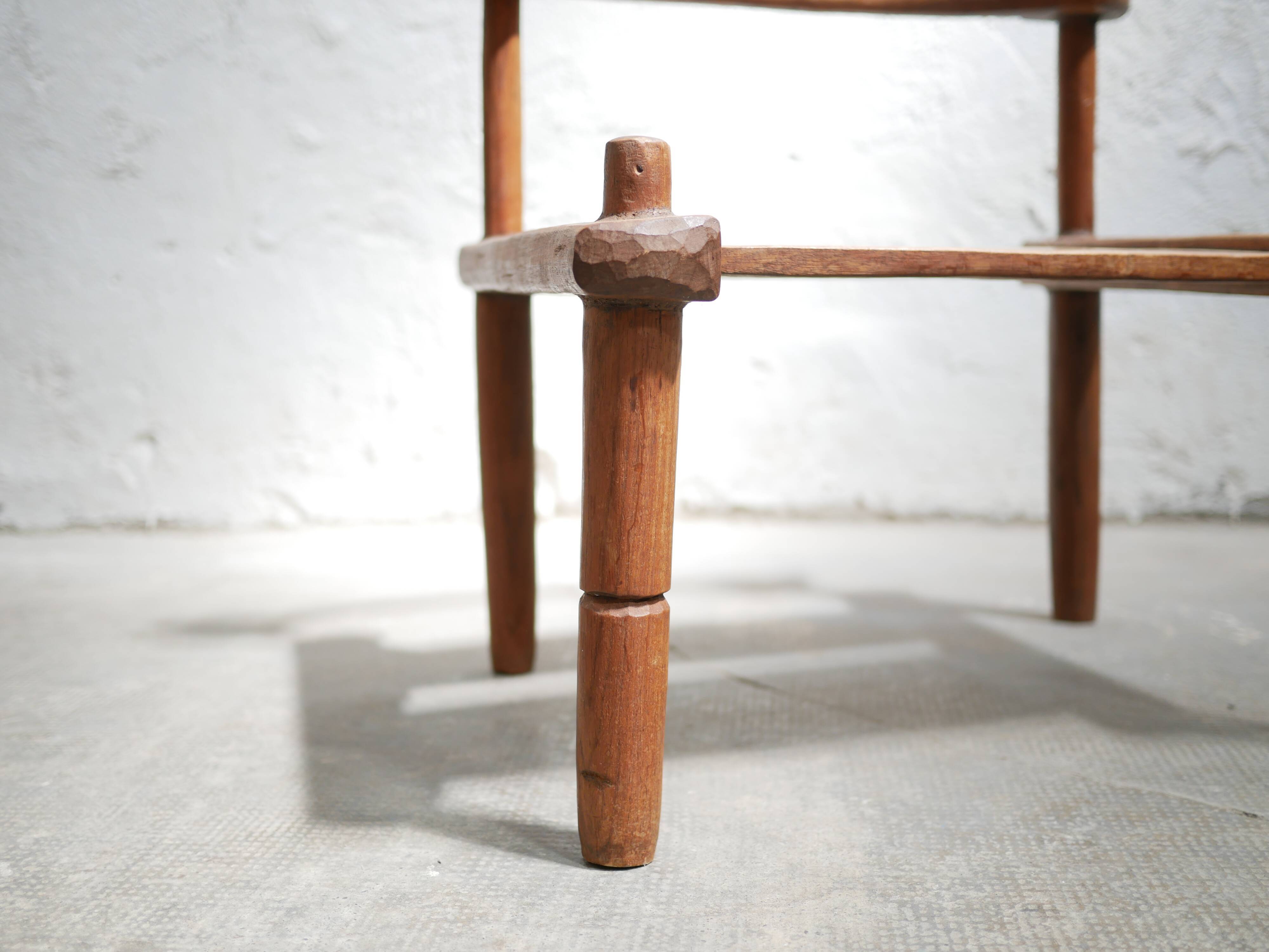Ancient brutalist African chair