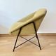 Mid Century Modern Lounge Chair 1950s Scandinavian Armchair Mustard Yellow